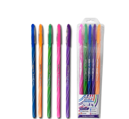 CANETA ESF.WOW FUN 0.7 PERFUMADA C/5 CORES 10295